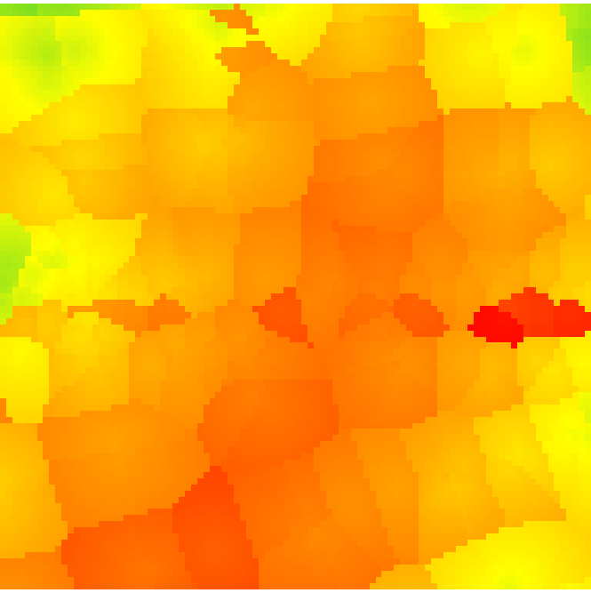 Grünzugang - Fußwegdistanz zu öffentlichen Grünflächen (OSM)