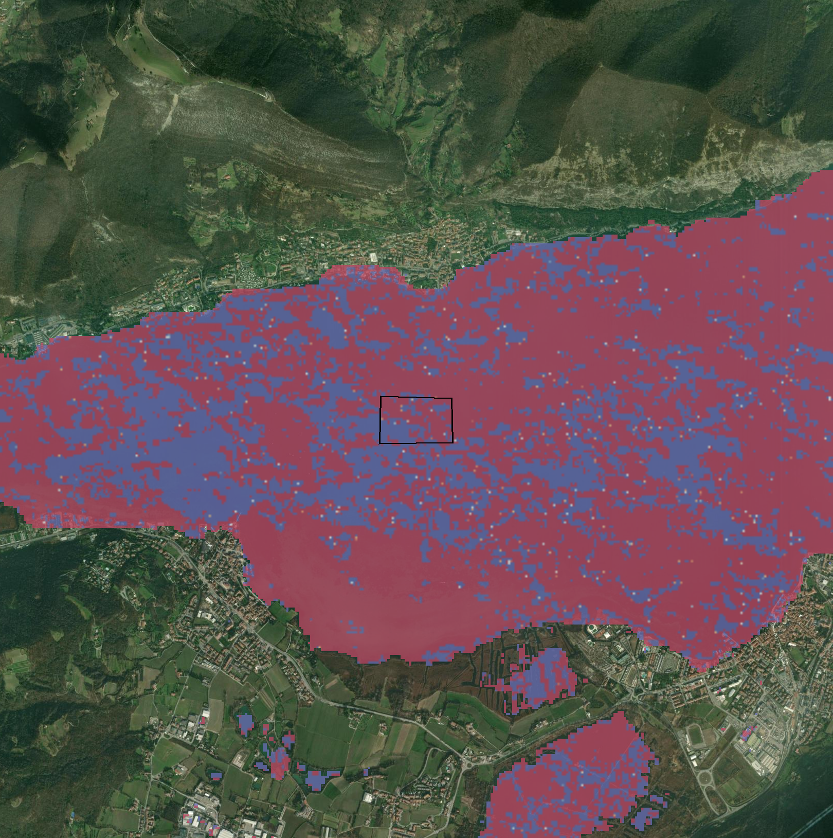 Algas flotantes (FAI) delta de rango