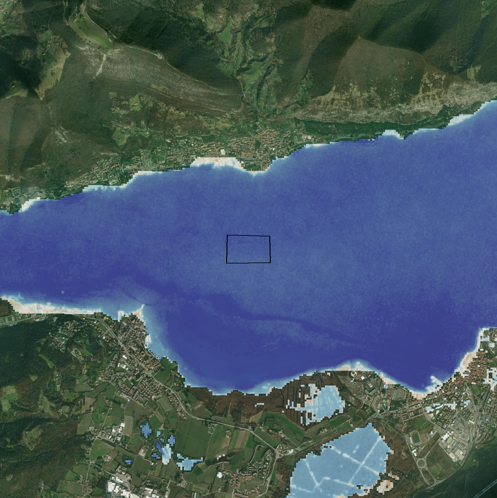 Turbidez (NDTI) rango anual