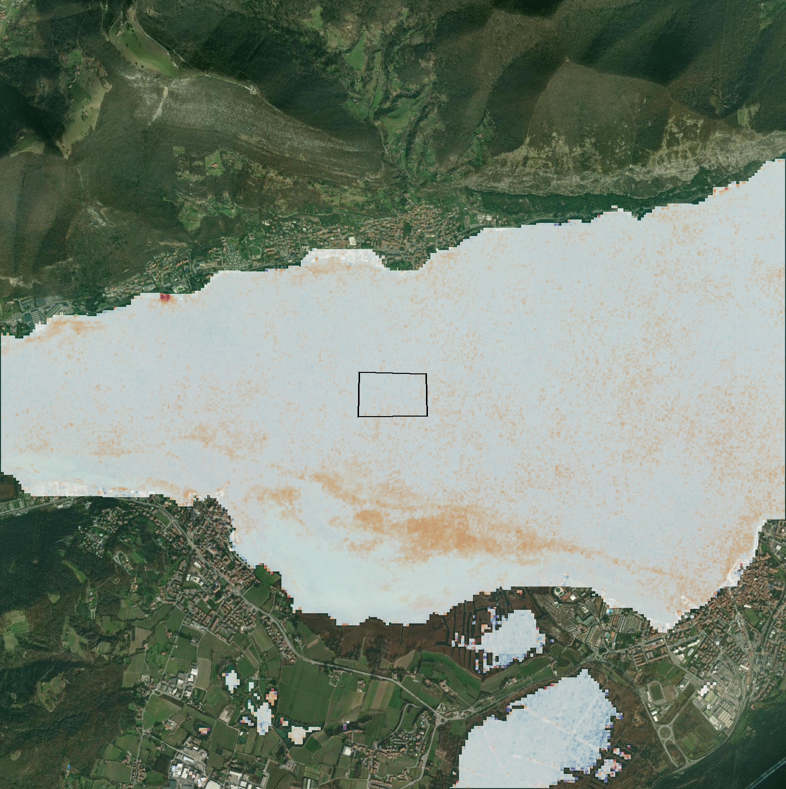 Turbidez (NDTI) delta de rango
