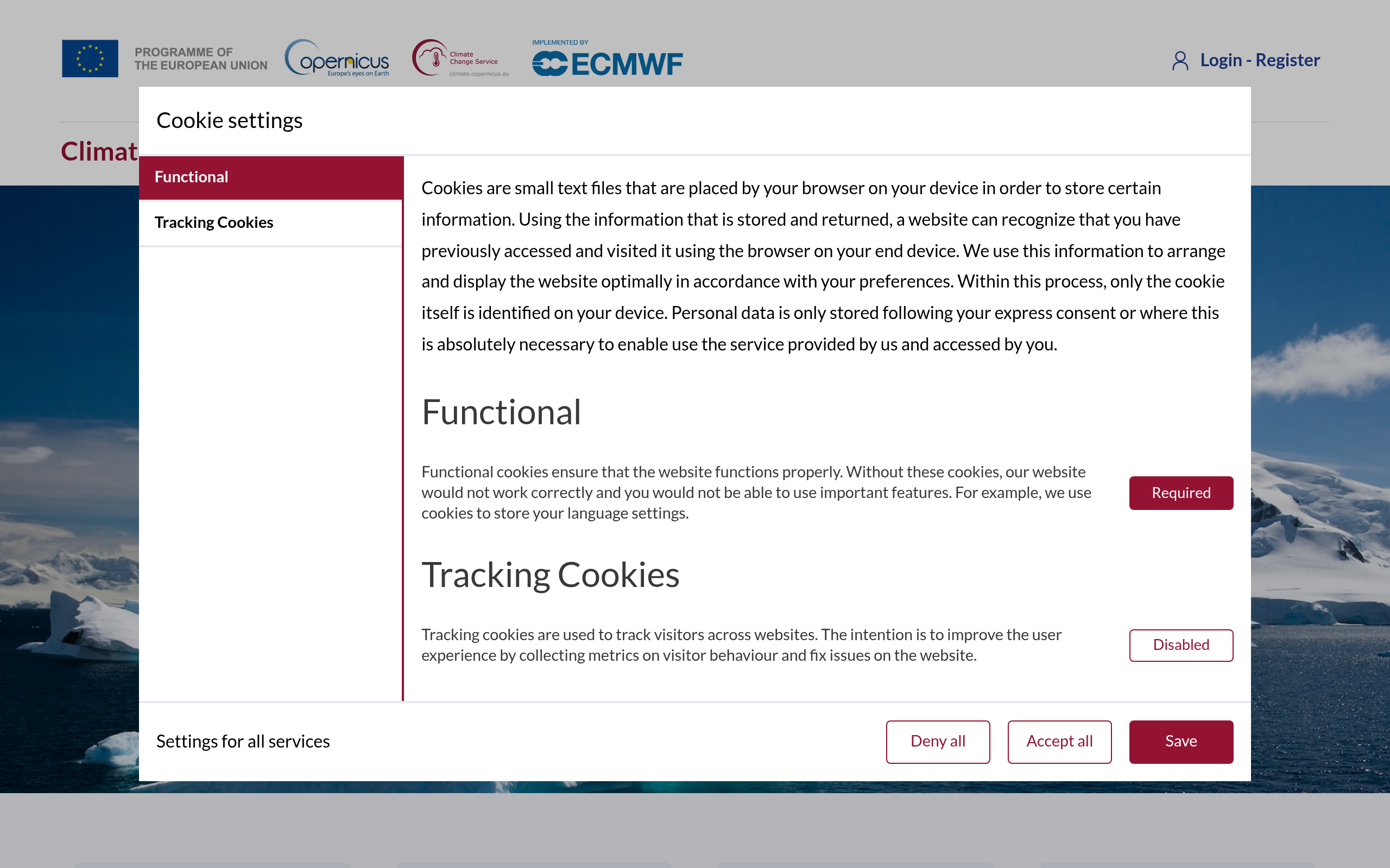 Copernicus Climate Data Store (C3S)
